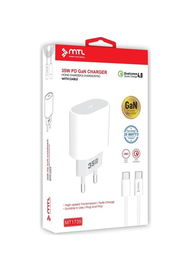 Honor X6b Uyumlu Type-c To Type-c Girişli 35w Şarj Seti Mt-a1735