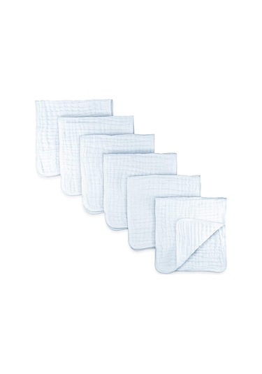 Reedark "6 Katmanlı Organik Muslin Bebek Tükürük Havlusu - Yeşil Paket 6'lı "