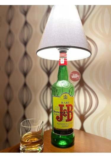 Jb Şişe Abajur Tasarım Gri