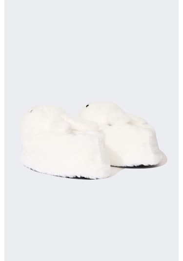 DeFacto Kız Çocuk Düz Taban Panduf A9709A824WNWT1 Beyaz