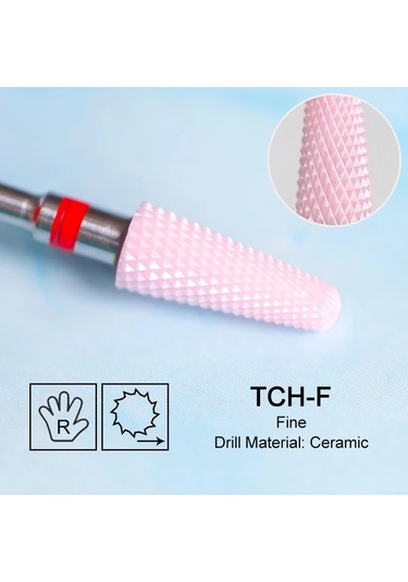 Seramik Freze Kesici Alev Karbür Tırnak Matkap Uçları Pembe Jel Sökücü Elektrikli Makine Matkaplar Parlatma Soyma Çivi Sanat Araçları Gökyüzü Mavi