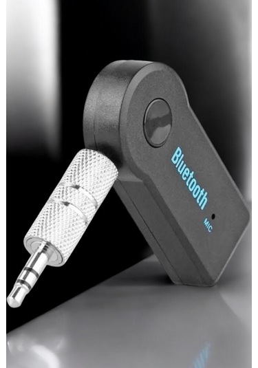 Kablosuz Bluetooth Aux Araç Kiti Siyah Hafıza Kartlı