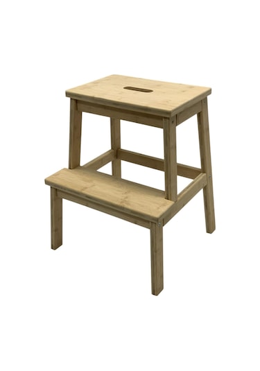 Mutfak Tabure Merdiven Bambu Naturel