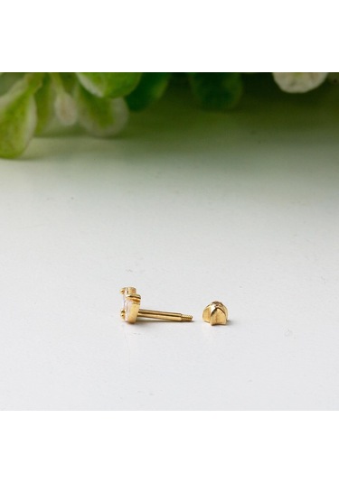 Bilezikci 14 Ayar Altın Baget Taşlı Tragus Küpe Kphsy14k22499 Sarı