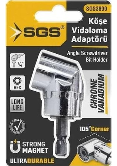 Sgs 3890 Köşe Vidalama Adaptörü Kısa