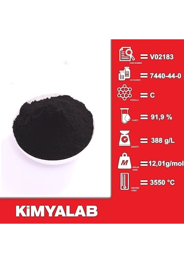 Aktif Karbon Toz Activated Carbon Extra Pure 1 KG