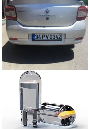 Renault Symbol Plaka Aydınlatma Seti Beyaz Özel Cob Led