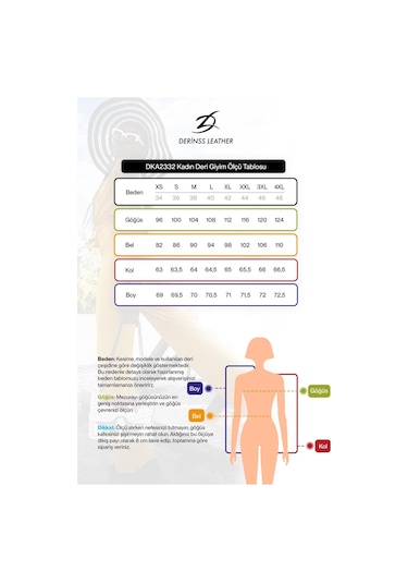 Derinss Dka2332 Hakiki Deri Kadın Siyah Mont 001