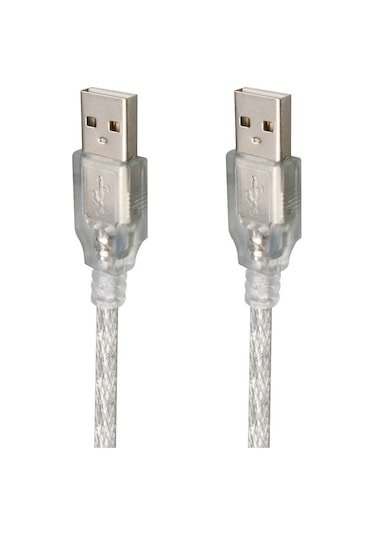Usb Erkek-erkek Şeffaf Kablo 5 Metre