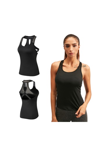 Reedark Kadınlar İçin Hızlı Kuruyan Uzun Kollu Yoga Atleti - Esnek Ve Nefes Alabilir Spor Giysisi SiYAH