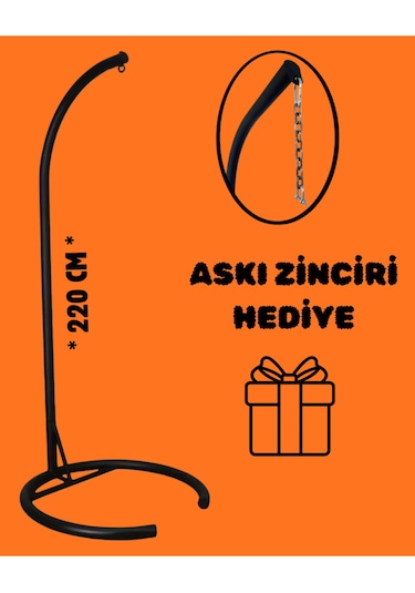 Home Makrome Salıncak Ayağı 220 Cm Siyah