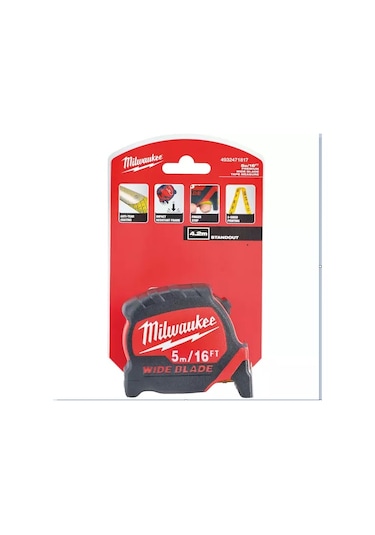 Milwaukee Premium Geniş Bıçak Şerit Metre 5m /16ft 4932471817 5 Metre