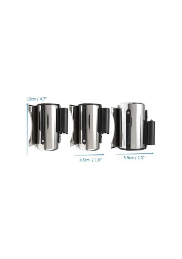 Suntek Stanchion Kuyruk Bariyer Duvara Monte Kalabalık 3m-siyah Siyah