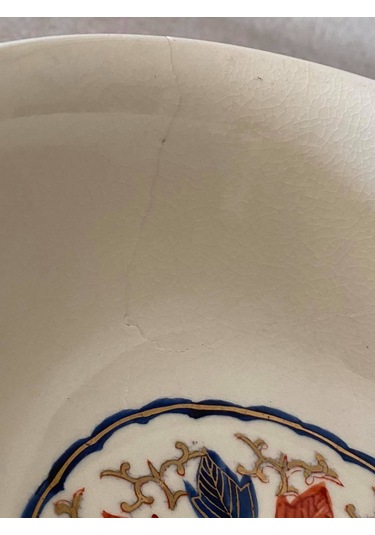 El Boyama Antika Yemek Kasesı 19Cm