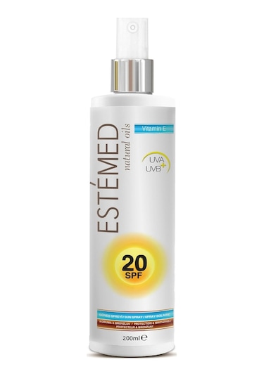 Estemed Koruyucu Bronzlaştırıcı Güneş Spreyi & Protective Bronzing Sun Spray 20spf 200ml
