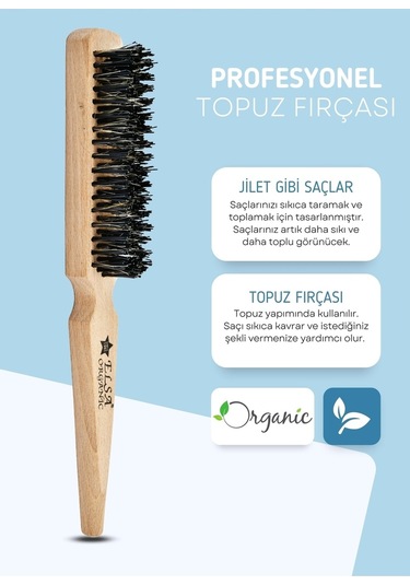 131 Organik Topuz Fırçası