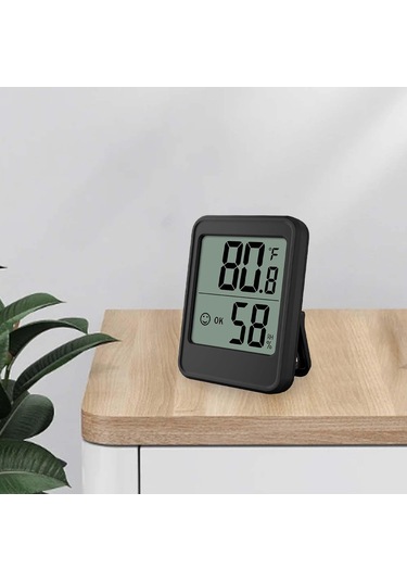 Suntek Dijital Higrometre Okunması Kolay Taşınabilir Çok Mc40-siyah