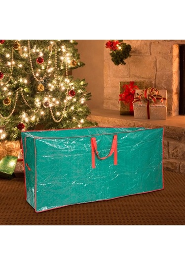 Trendooze Homyl Yıldızlı Ağaç Saklama Çantası Fermuar Yeşil-büyük Diğer