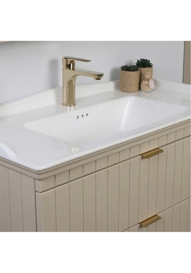 Kobos Noble 100 Cm Banyo Dolabı Seti Luna Gri