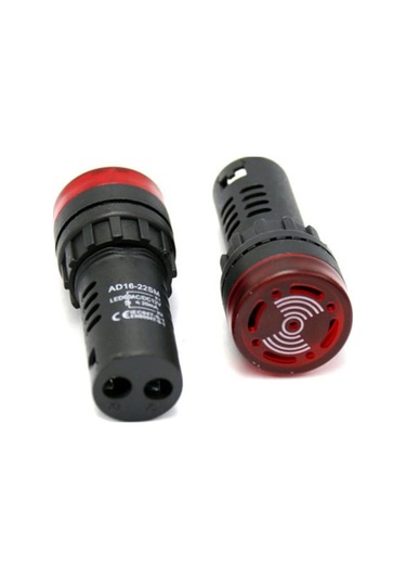 Ses Işıklı Alarm Flaş Buzzer 2 Adet Ac Dc12/24/220v 220v