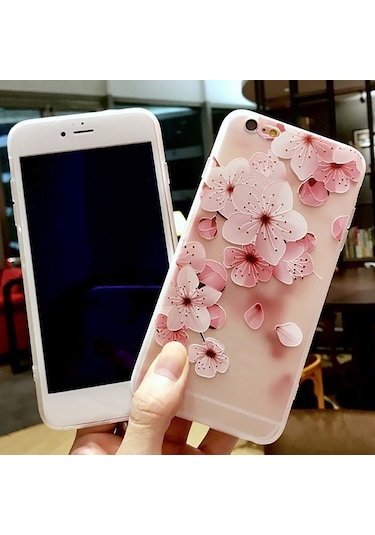 Suofeng Tpu Mat Kapak İphone Uyumlu 6/7/8/x/xs/xr/xs Max/11/11 Pro/11 Pro Max İçin Pembe Çiçek Desenli, Şok Emici, Tam Korumalı, Anti-kayma Telefon Kılıfı