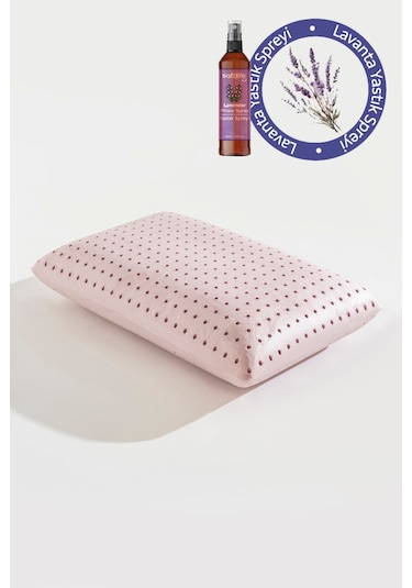 Aroma Terapi Lavanta Visco Yastık Ve Yastık Spreyi Beyaz