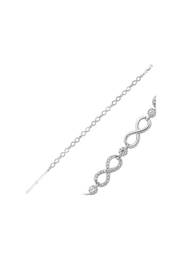 Casera's Gümüş Sonsuzluk Kadın Bileklik Csr2181536 Gümüş