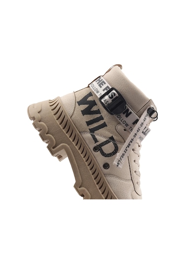 Belt Kadın Bot - Bej 001