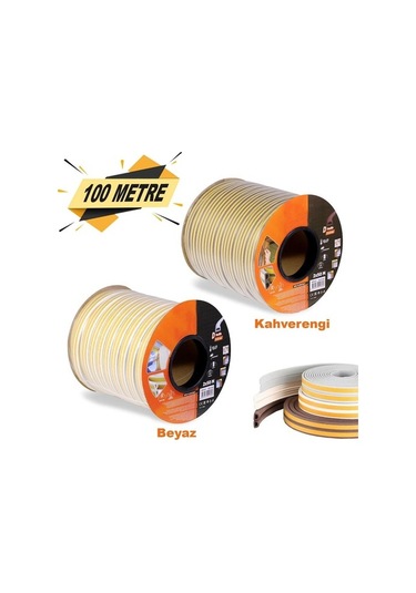 Kapı Pencere Bandı Fitili Yapışkanlı Soğuk Izolasyon 50X2=100 Mt (332098676)