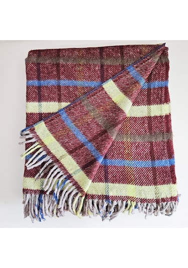 Çift Kişilik Pamuklu Battaniye 180x200 Cm 5033 Çok Renkli