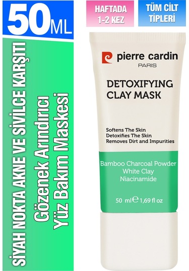 Pierre Cardin Gözenek Arındırıcı Yüz Bakım Maskesi 50 ML