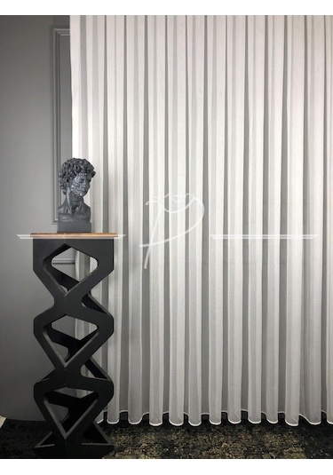 Tül Perde Ip Tül Venüs Desen Yenilenen Ürün Ekru