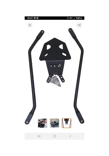 Tvs Apache Rtr 200 Çanta Topcase Demiri