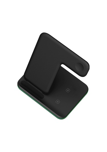 3'lü Kablosuz Şarj Cihazı - Telefon, Saat Ve Kulaklık İçin Hızlı Şarj