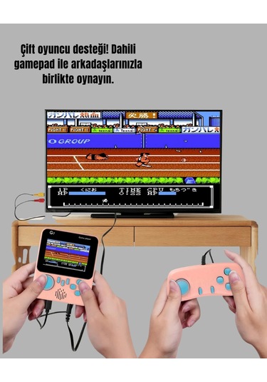 Mey İthalat Şarjlı 3.5 İnç Retro Oyun Konsolu