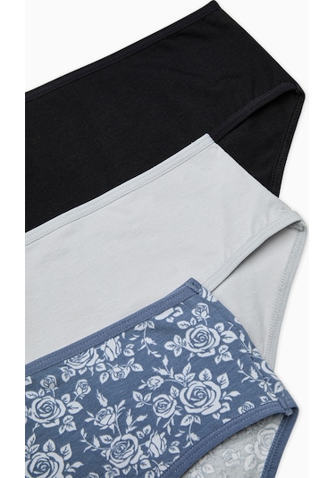 Penti Simple Roses Çok Renkli  3lü Cover Slip Külot