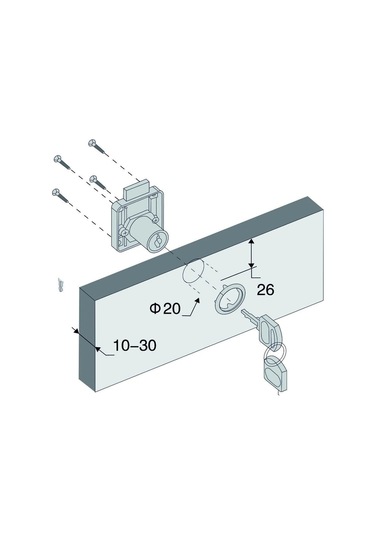 Canex Pas Sistem Kare Çekmece Kilidi 10 Adet
