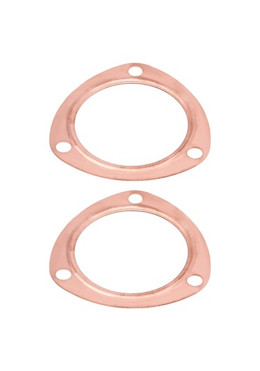 Geeroyoo Sbc Bbc 302 350 454 383 İçin 3 İnç Bakır Egzos Manifold Gasket, 2 Adet, Tekrarlı Kullanım, Zımpara Gerektirmez,  Standart Değiştirme