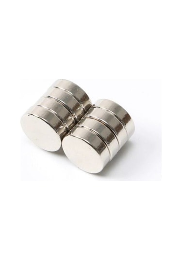 10 Adet Yuvarlak, Neodyum Mıknatıs, 10x3 Mm, Süper Güçlü Magnet