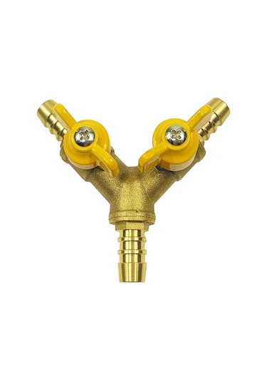 3/8" Hortum Küresel Vanası Y Şeklinde Pirinç Bağlantı Parçası 2 Yollu 3 Yollu Bağlantı Parçası 11 Mm Hortum İçin Diğer