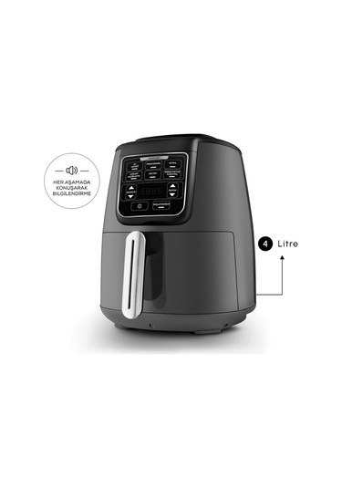 Karaca Air Pro Cook XL 2 in 1 Konuşan Airfryer Fritöz 4 Kişilik