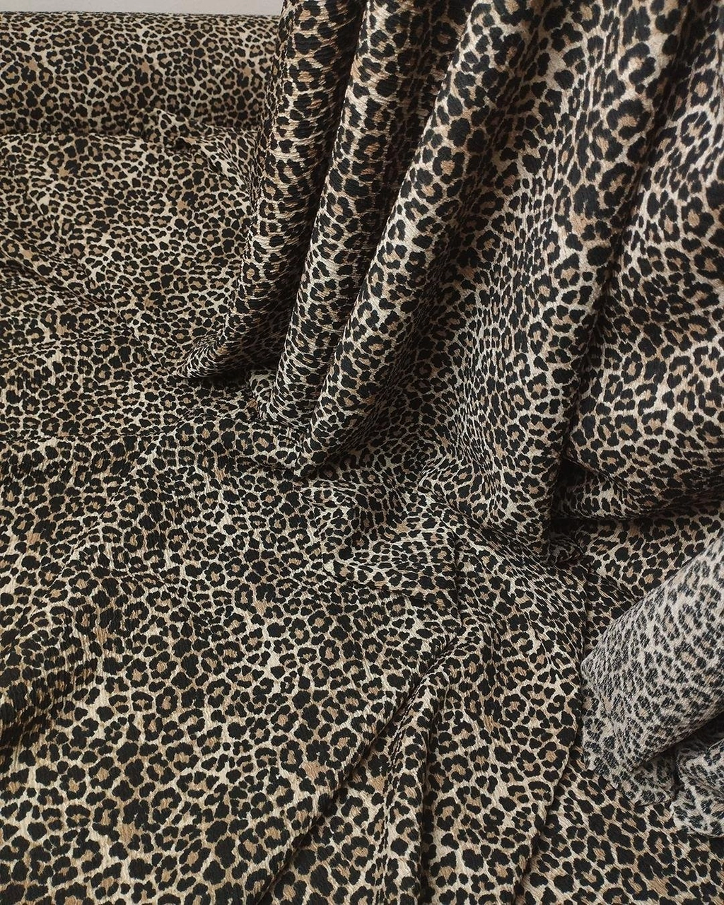 Irmak Örme Bürümcüklü Jarse Leopar Desen En: 160 Cm-964 Renkli