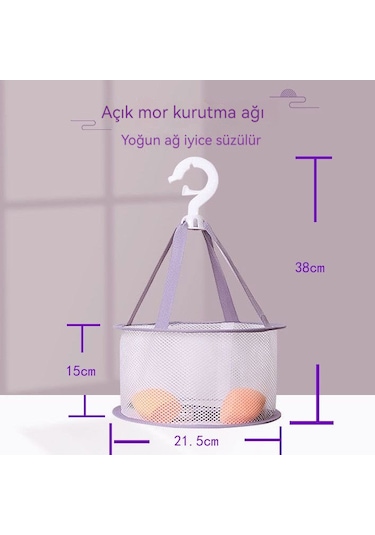Güzellik Araçları Makyaj Yumurta Kurutma Ağı-mor