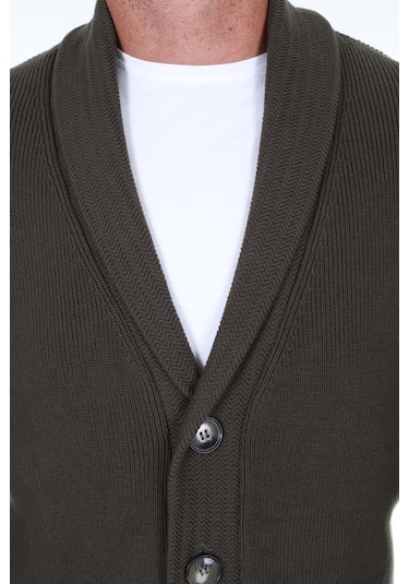 San&Fa Düğmeli Regular Fit Erkek Hırka