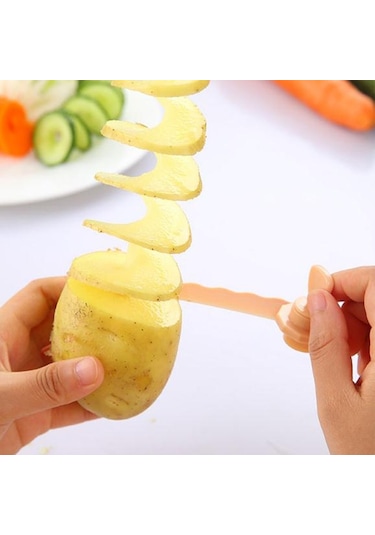 3 Adet Patates Havuç Konk Pembe Sebze Doğrayıcı Diğer