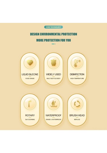 Yaozixa N1 Gri Elektrikli Biberon Fırçası Seti - 2 Hızlı Temizleme Modu, Çok Fonksiyonlu, Yeniden Kullanılamabilir Silikon Uçlar