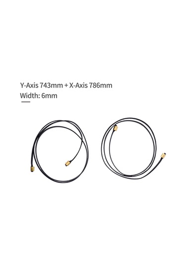Kangvka Ender-3/ender-3 Pro İçin 2gt Standard Kauçuk Zamanlama Kayışı - X Eksen 786mm + Y Eksen 743mm, 6mm Genişlik, Hassas Ve Sürtünmez Aktarım