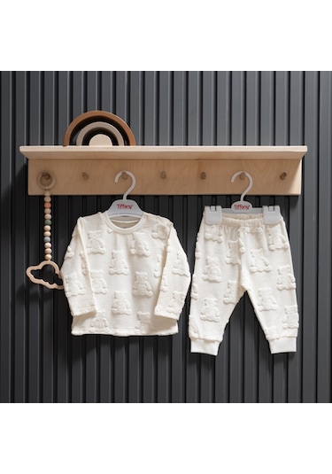 Tiffany Baby Big Bear Theme 2'li Takım 36012 Ekru