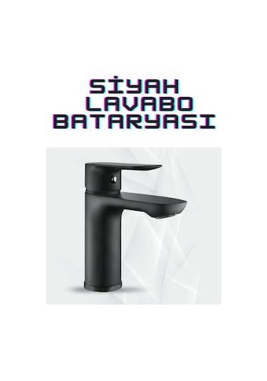 Siyah Spiralli Mutfak, Banyo Ve Lavabo Bataryası Ve Tepe Duş Seti Siyah