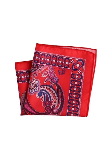 Omark Cotton İpek Mendil No10 Kırmızı